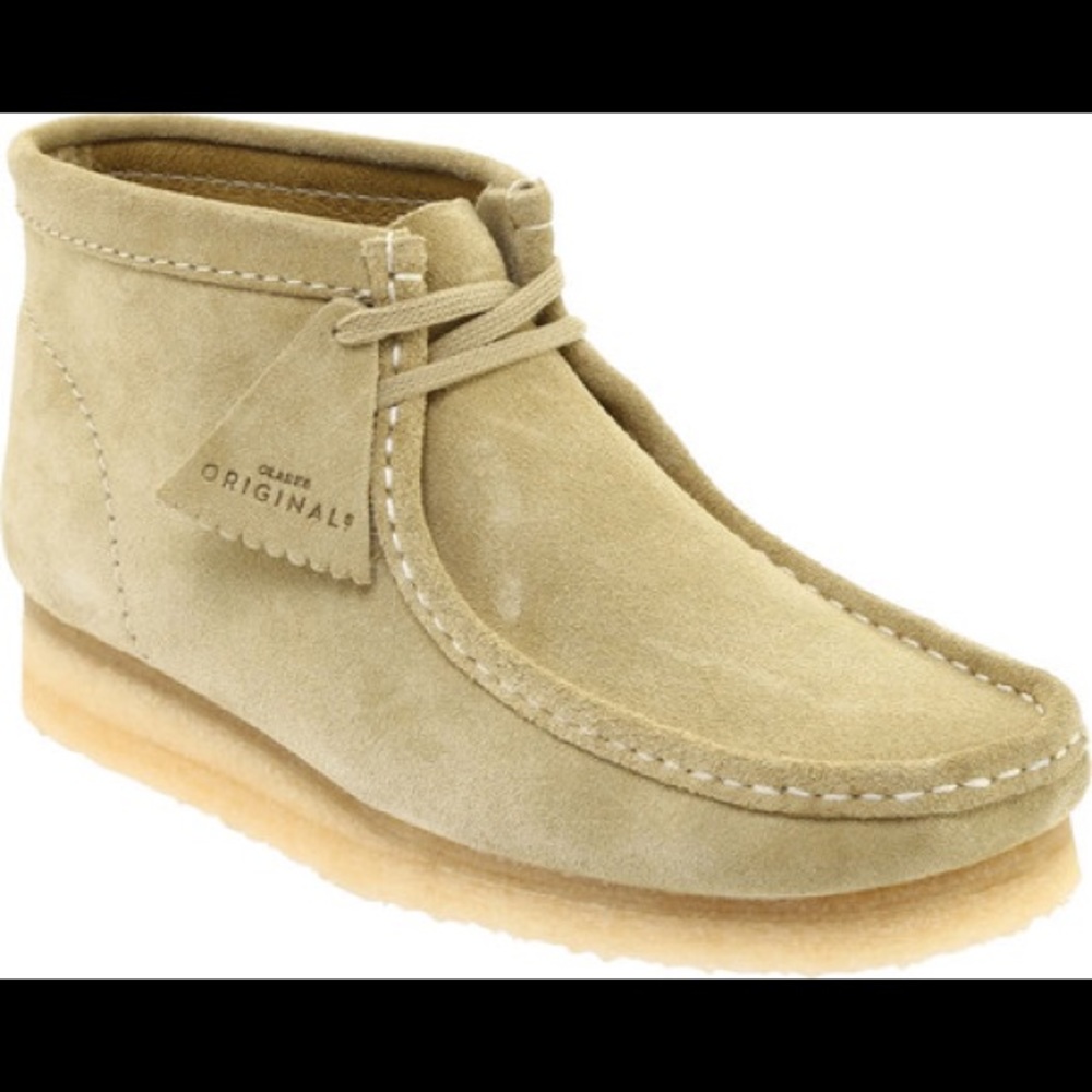 Clark maple suede wallabees